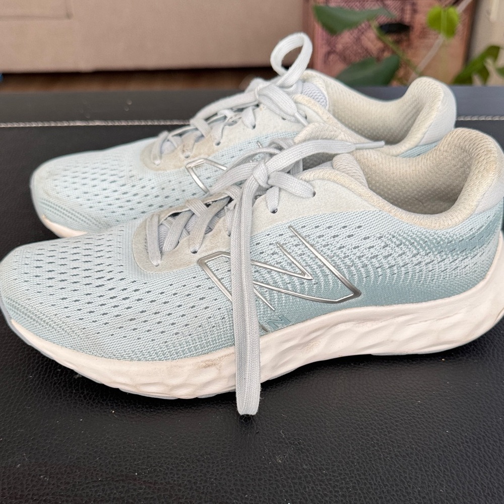 New Balance Women's Athletic Shoes in Light Blue and White